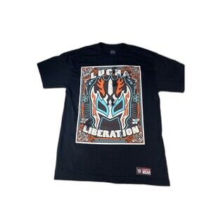 Lucha Liberation WWE Mexican Wrestling Legend Mask  T-Shirt Medium
